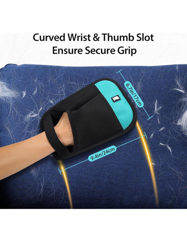 Guante Quitapelos Dotoner para Mascotas Reutilizable 24x19cm