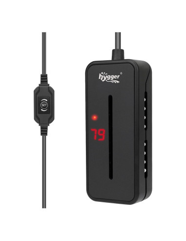 Calentador de Acuario Sumergible Hygger 25W para 7.6-19L