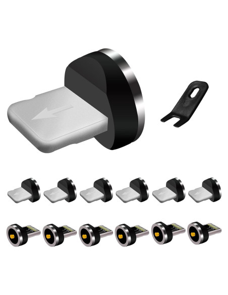 Consejos de Carga Magnética ZZTBTNO 12 Piezas 1 Pin