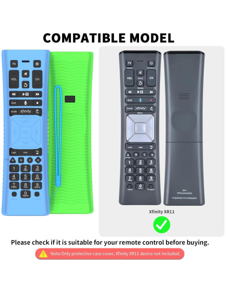 Paquete de 2 fundas de silicona Wacanc para control remoto XR11