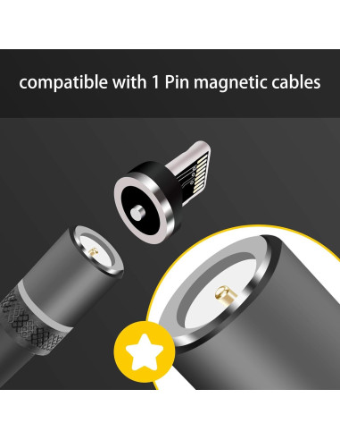 Consejos de Carga Magnética ZZTBTNO 12 Piezas 1 Pin