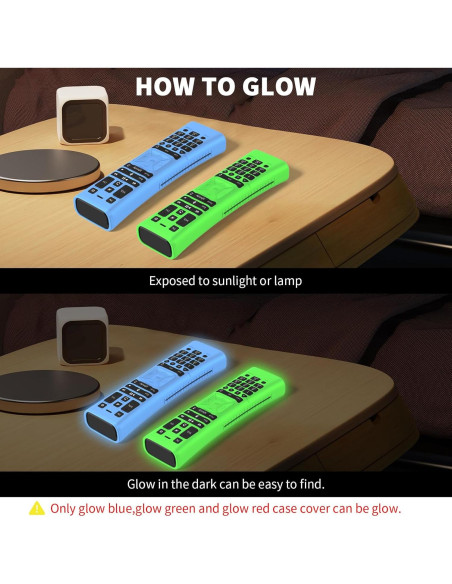 Paquete de 2 fundas de silicona Wacanc para control remoto XR11