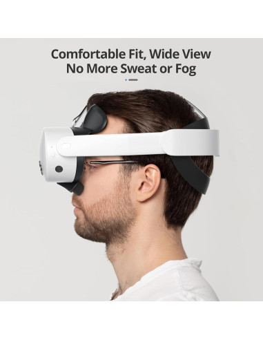 Interfaz Facial Abierta VR FO SHAN para Meta Quest 3S - Comodidad y Ventilación