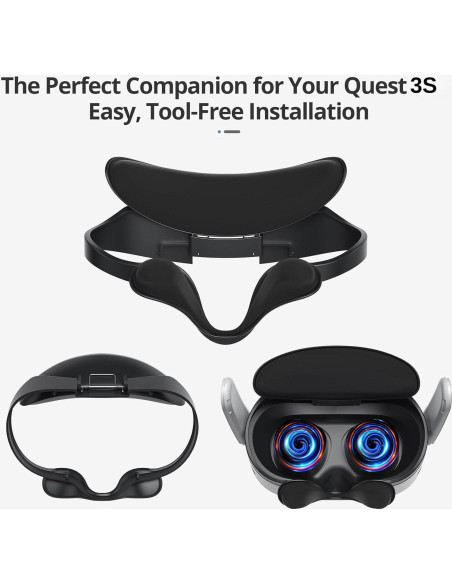 Interfaz Facial Abierta VR FO SHAN para Meta Quest 3S - Comodidad y Ventilación