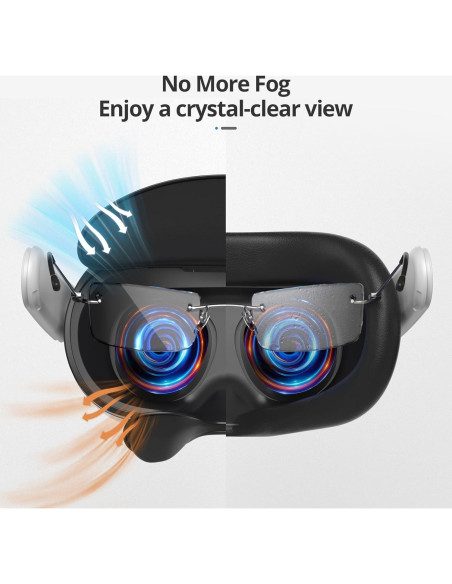 Interfaz Facial Abierta VR FO SHAN para Meta Quest 3S - Comodidad y Ventilación