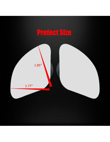 Espejo Convexo de Punto Ciego Ampper - Paquete de 2, HD 4.7x4.5cm