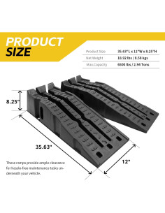 Rampas de Coche Apilables MaxxHaul 50947 1474 kg por Rampa 2
