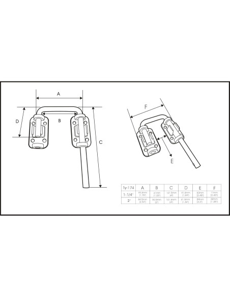 Cerradura de Bucle para Puerta Corrediza QCAA 3.18 cm Negra - 2 Paquetes