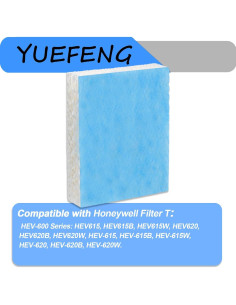 Filtro de Humidificador T Honeywell HEV615 HEV620 6 Piezas 2