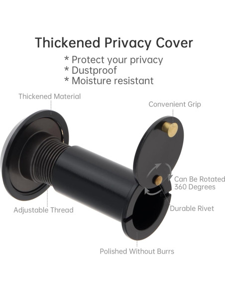 Mirilla de puerta HOJLKLD 200 con broca de titanio 16 mm