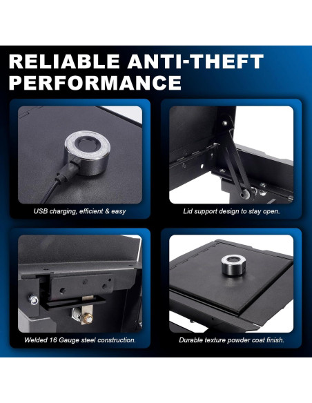 Caja Fuerte de Consola Central MFZDQL para Jeep Wrangler JL 2018-Actual