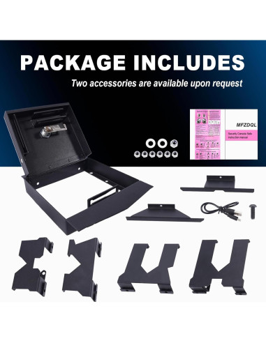 Caja Fuerte de Consola Central MFZDQL para Jeep Wrangler JL 2018-Actual