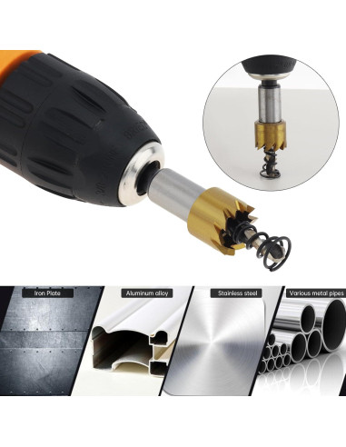 Mirilla de puerta HOJLKLD 200 con broca de titanio 16 mm