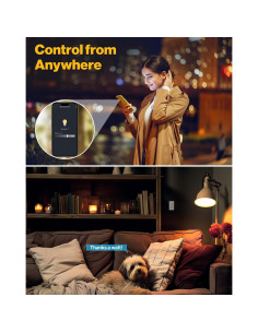 Interruptor de Atenuación Inteligente Sunco 3 Pack WiFi 80W 2