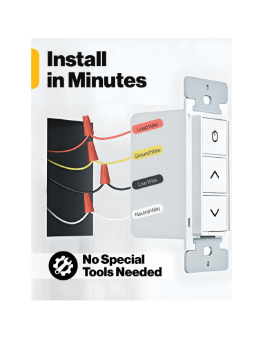 Interruptor de Atenuación Inteligente Sunco 3 Pack WiFi 80W