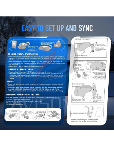 Abridor de Puerta de Garaje Remoto Linear MCT-11 - 2 Paquete
