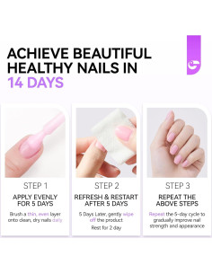 Endurecedor de Uñas Gelike 6 en 1 Natural Extra Fuerte 40g 2