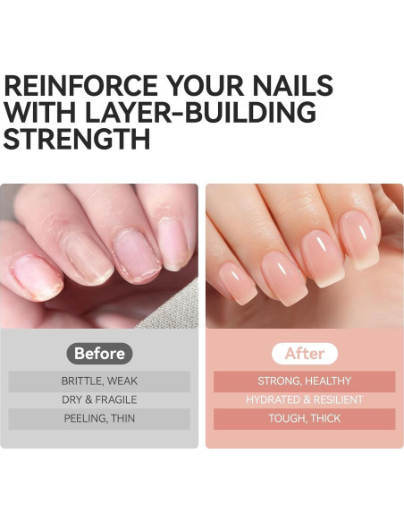 Endurecedor de Uñas Gelike 6 en 1 Natural Extra Fuerte 40g