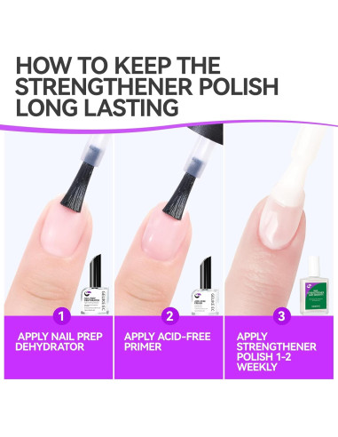 Endurecedor de Uñas Gelike 6 en 1 Natural Extra Fuerte 40g