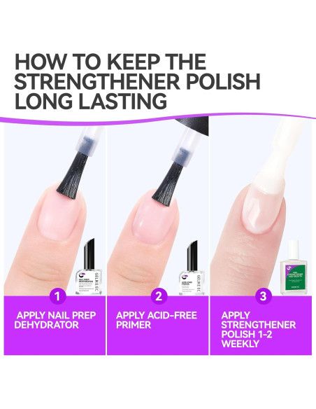 Endurecedor de Uñas Gelike 6 en 1 Natural Extra Fuerte 40g