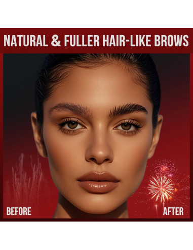 Lápiz de Cejas Vevivia Marrón Oscuro - Doble Cepillo y Curvado