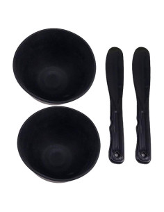 Kit de Tazones de Silicona y Espátulas Luzen - 2 Piezas