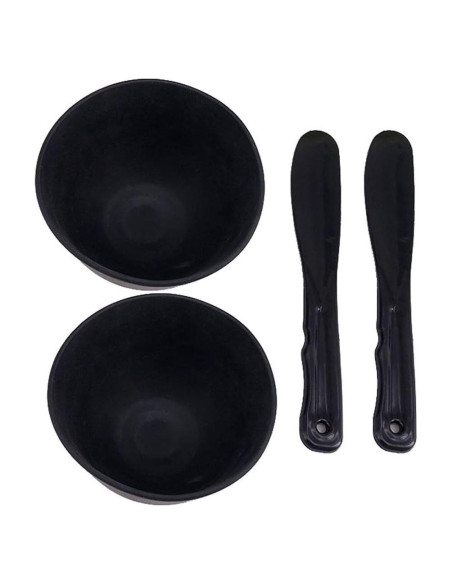 Kit de Tazones de Silicona y Espátulas Luzen - 2 Piezas