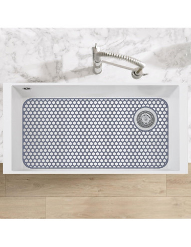 Alfombrilla de Fregadero de Silicona Bestjing 72.1x36.3cm Gris