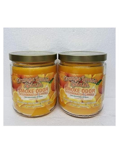 Vela Exterminadora de Olores a Humo Naranja Limón - 2 Unidades