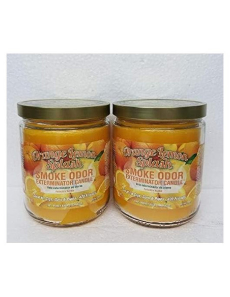 Vela Exterminadora de Olores a Humo Naranja Limón - 2 Unidades