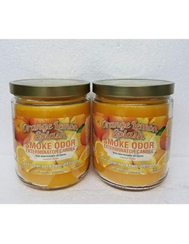 Vela Exterminadora de Olores a Humo Naranja Limón - 2 Unidades