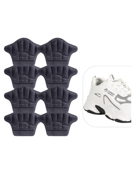 Protectores de Talón Reutilizables FootJKYX - 4 Grises