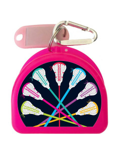 Funda para Protector Bucal de Lacrosse Rosa - Now Associates
