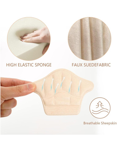 Protectores de Talón Reutilizables FootJKYX - 4 Grises