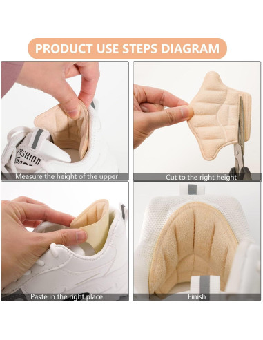 Protectores de Talón Reutilizables FootJKYX - 4 Grises