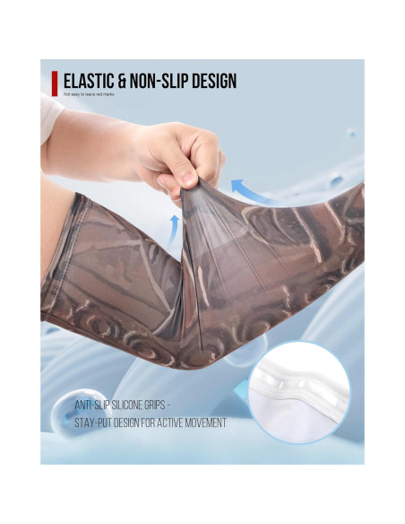 Mangas de compresión deportivas UPF50+ para brazos - Talla L