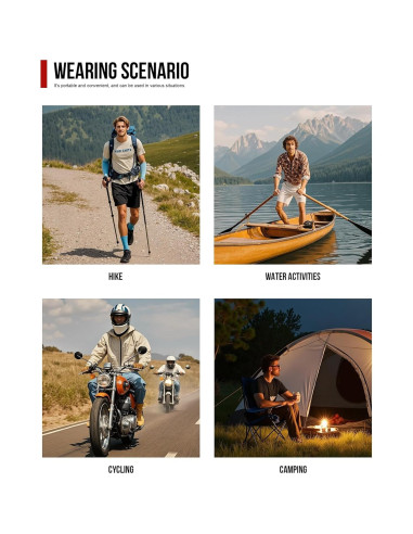 Mangas de compresión deportivas UPF50+ para brazos - Talla L