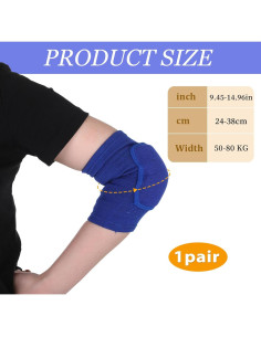 Funda de Brazo Compresiva EVA Azul para Codo - Soporte Fitness 2