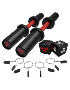 Mango de Mancuerna Olímpico Crafteel 40.64 cm con Dados