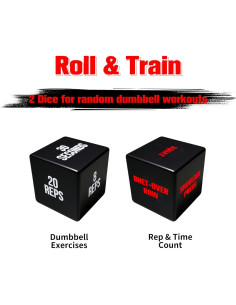 Mango de Mancuerna Olímpico Crafteel 40.64 cm con Dados 2