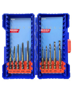 Juego de Brocas y Machos de Rosca Hexagonales 10 Piezas HighFire