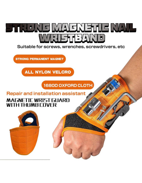 Banda de Muñeca Magnética Fulundi con 16 Imanes - Nylon