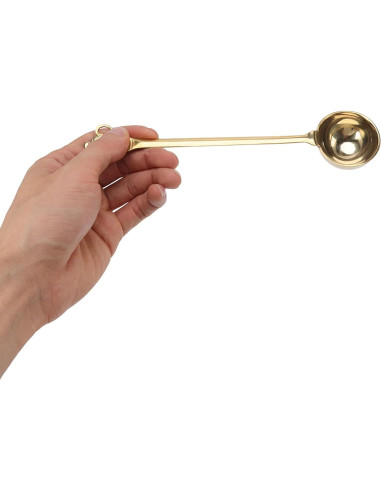 Cuchara Medidora de Café Dorada CHICIRIS 20cm Acero Inoxidable