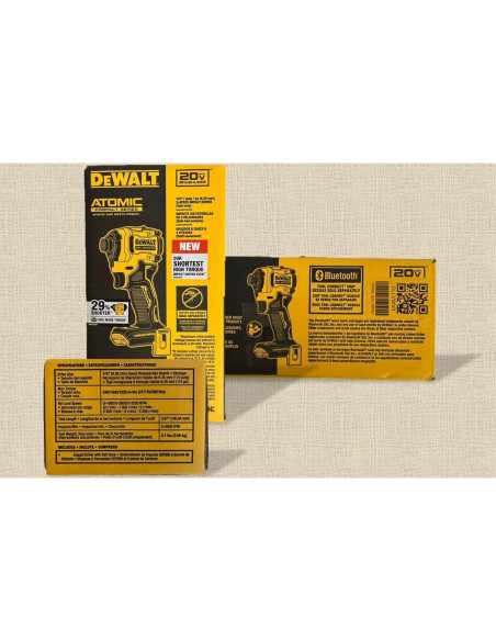 Destornillador Impacto DEWALT Atomic 20V 1/4" 3 Velocidades
