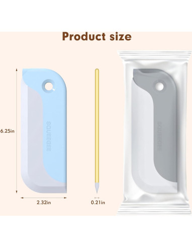 Paquete de 3 Limpiaparabrisas HRXMS para Ducha y Ventanas