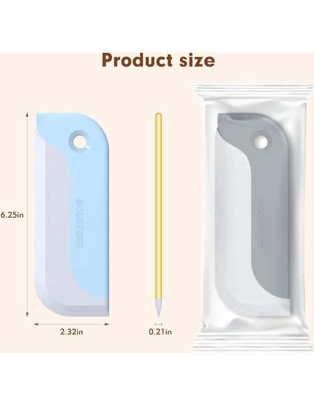 Paquete de 3 Limpiaparabrisas HRXMS para Ducha y Ventanas