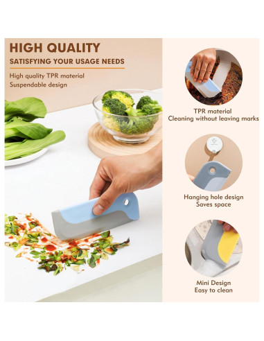 Paquete de 3 Limpiaparabrisas HRXMS para Ducha y Ventanas