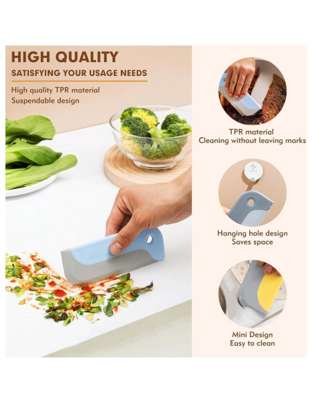 Paquete de 3 Limpiaparabrisas HRXMS para Ducha y Ventanas