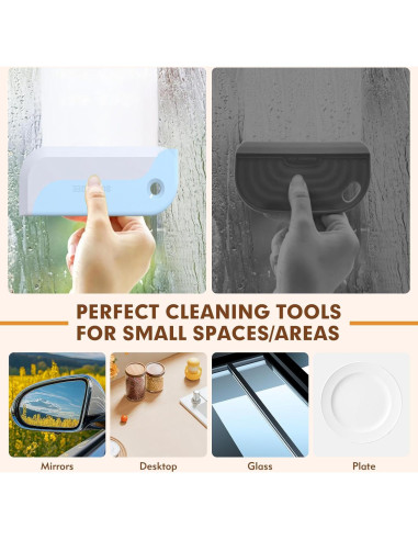 Paquete de 3 Limpiaparabrisas HRXMS para Ducha y Ventanas