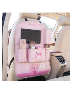 Organizador de Asiento Trasero YUNZLAN de Cuero con Soporte para Tableta